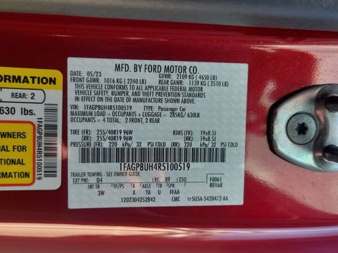 Used 2024 Ford Mustang Premium w/ Mustang Nite Pony Package RWD image 23