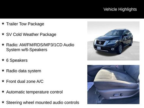 Used 2016 Nissan Pathfinder SV w/ SV Cold Weather Package AWD/4WD image 8