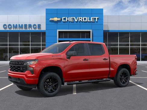 New 2026 Chevrolet Silverado 1500 Custom w/ Turbomax Blackout Package RWD image 2