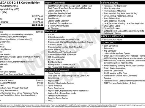 Used 2022 MAZDA CX-5 Carbon Edition image 10