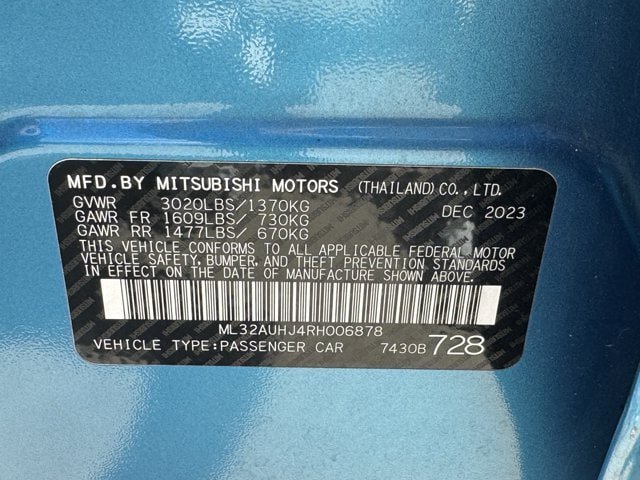 Used 2024 Mitsubishi Mirage ES FWD image 30