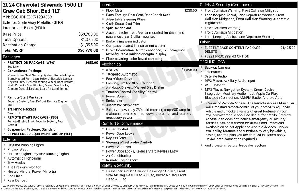 Used 2024 Chevrolet Silverado 1500 LT w/ Protection Package AWD/4WD image 44