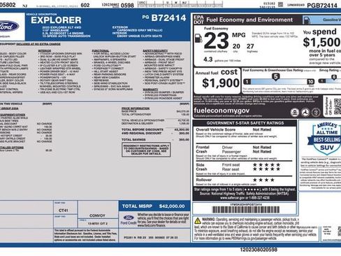 Used 2023 Ford Explorer XLT AWD/4WD image 3