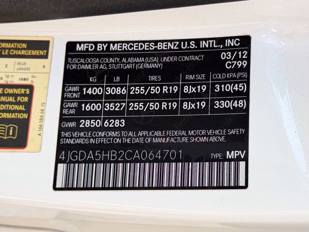 Used 2012 Mercedes-Benz ML 350 4MATIC image 30