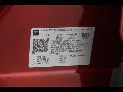 Certified 2024 Chevrolet Equinox RS w/ RS Leather Package AWD/4WD image 24