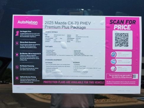 Used 2025 MAZDA CX-70 Plug-In Hybrid w/ Premium Plus AWD/4WD image 30
