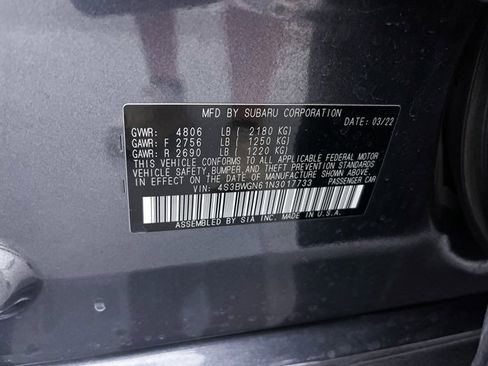 Used 2022 Subaru Legacy Limited XT image 39