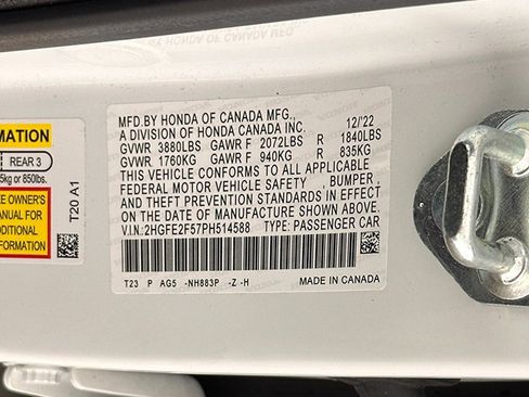 Used 2023 Honda Civic Sport image 43