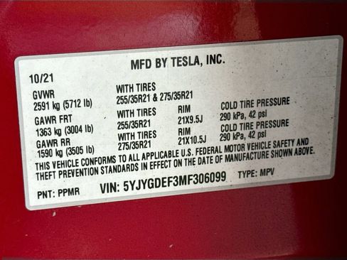 Used 2021 Tesla Model Y Performance image 27