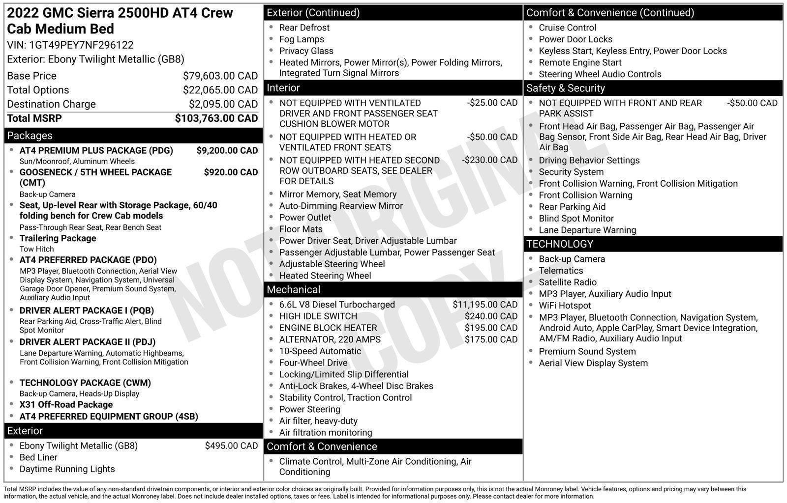 Used 2022 GMC Sierra 2500 AT4 w/ AT4 Premium Plus Package AWD/4WD image 4