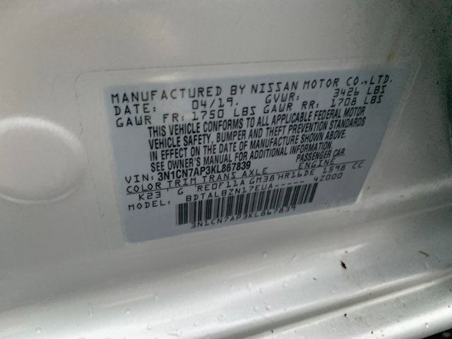 Used 2019 Nissan Versa SV FWD image 28