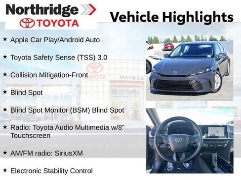 Used 2025 Toyota Camry LE FWD image 2