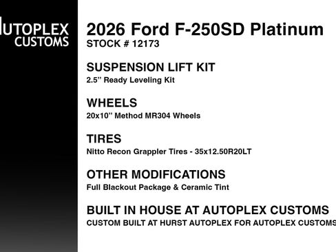 Used 2026 Ford F250 Platinum w/ Platinum Plus Package AWD/4WD image 2