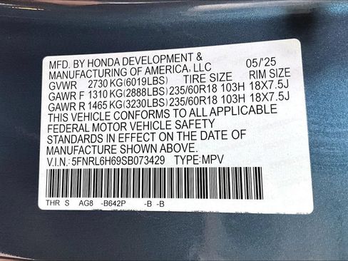Used 2025 Honda Odyssey EX-L image 43