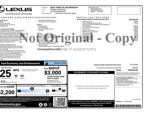 Used 2023 Lexus RX 350 Premium Plus w/ Cold Area Package FWD image 3