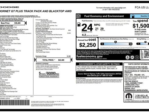 Certified 2024 Dodge Hornet GT Plus image 4