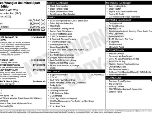 Used 2020 Jeep Wrangler Unlimited Sport AWD/4WD image 13