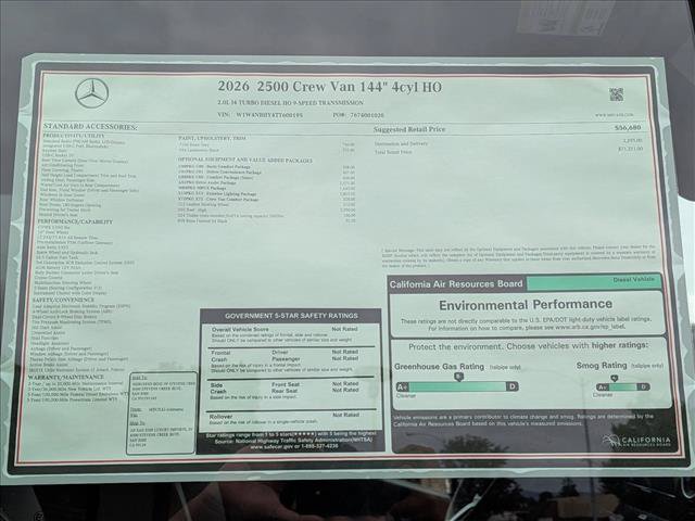 New 2026 Mercedes-Benz Sprinter 2500 image 17