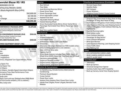 Used 2024 Chevrolet Blazer RS w/ Driver Confidence II Package FWD image 17