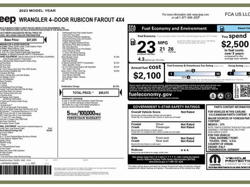 Certified 2023 Jeep Wrangler Unlimited Rubicon image 4