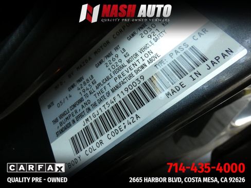 Used 2015 MAZDA MAZDA6 Touring w/ Touring Technology Package FWD image 42