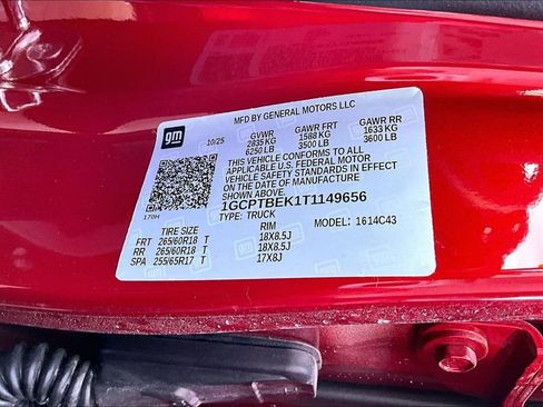 New 2026 Chevrolet Colorado W/T w/ WT Custom Package image 15