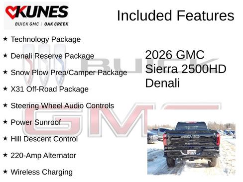 New 2026 GMC Sierra 2500 Denali w/ Denali Reserve Package image 2