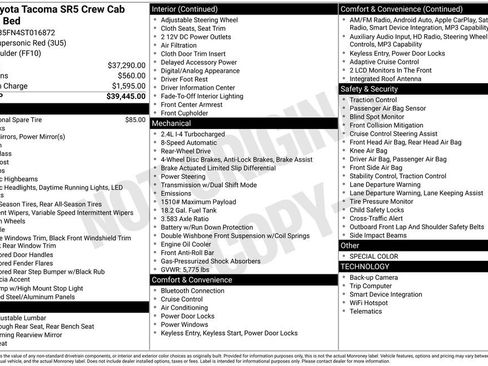 Certified 2025 Toyota Tacoma SR5 RWD image 28