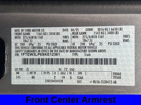 Used 2025 Ford F150 XLT w/ Equipment Group 301A Standard image 26