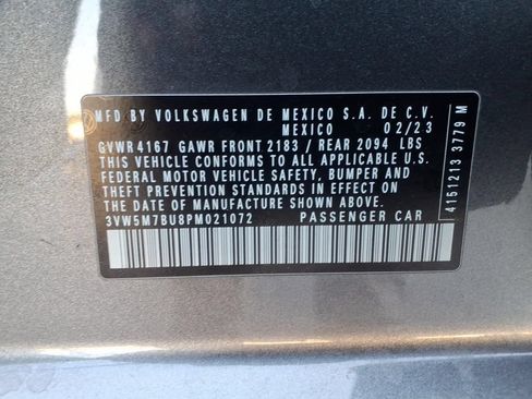 Certified 2023 Volkswagen Jetta S FWD image 33