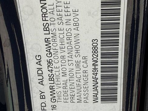 Used 2017 Audi A4 2.0T Premium w/ Convenience Package AWD/4WD image 27