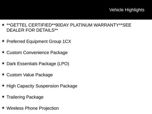 Used 2023 Chevrolet Silverado 1500 Custom w/ LPO, Dark Essentials Package RWD image 2