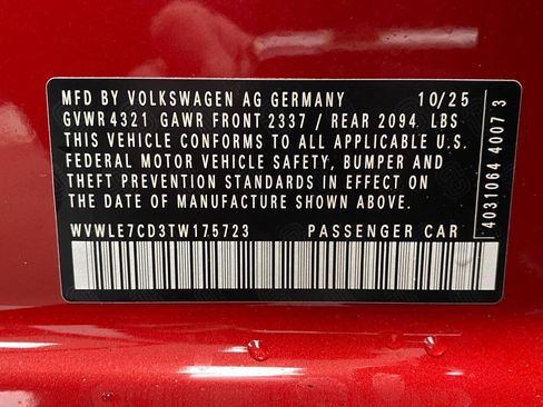 New 2026 Volkswagen GTI S FWD image 62