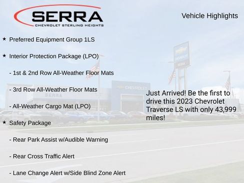 Used 2023 Chevrolet Traverse LS w/ Safety Package AWD/4WD image 3