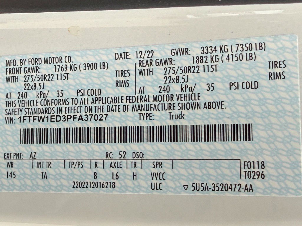 Used 2023 Ford F150 Limited AWD/4WD image 51