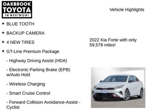 Used 2022 Kia Forte GT-Line w/ GT-Line Premium Package FWD image 8