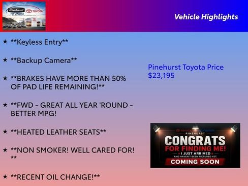 Certified 2018 Toyota Camry XLE w/ Driver Assist Package FWD image 3