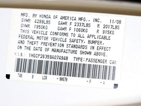 Used 2009 Honda Accord LX image 35