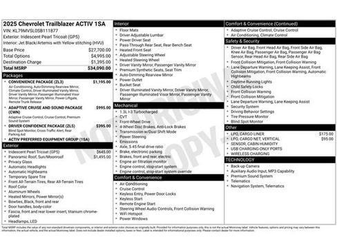 Used 2025 Chevrolet TrailBlazer ACTIV w/ Convenience Package image 21