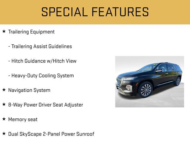 Used 2022 Chevrolet Traverse Premier w/ LPO, Floor Liner Package AWD/4WD image 20