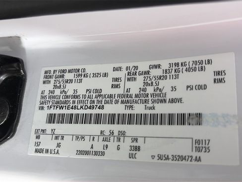 Certified 2020 Ford F150 XL w/ Equipment Group 101A Mid image 9