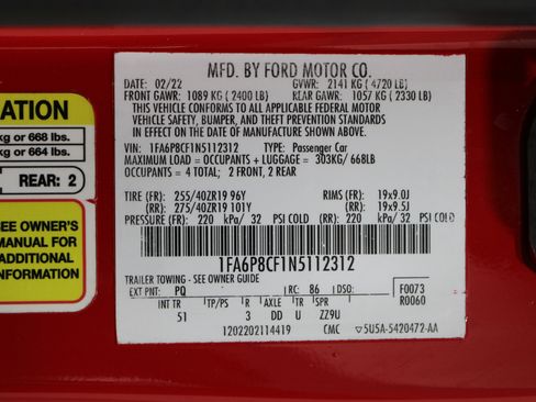 Used 2022 Ford Mustang GT Premium w/ GT Performance Package image 37