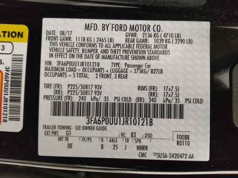 Used 2018 Ford Fusion S image 33