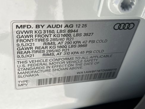 New 2026 Audi SQ7 Premium Plus image 27