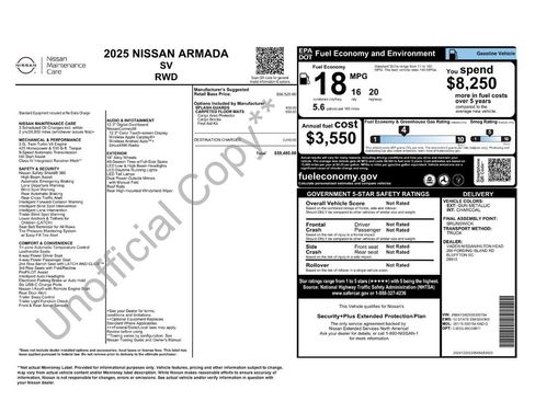 Used 2025 Nissan Armada SV RWD image 30