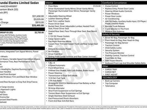 Used 2014 Hyundai Elantra Limited w/ Option Group 03 image 2