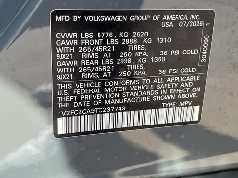 New 2026 Volkswagen Atlas Cross Sport SEL Premium R-Line AWD/4WD image 28