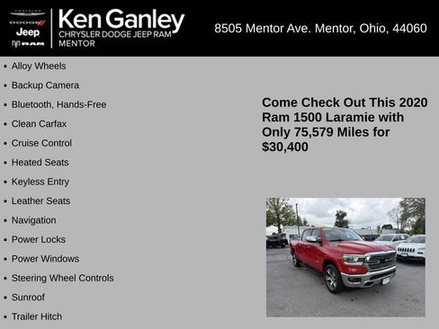 Used 2020 RAM 1500 Laramie AWD/4WD image 5