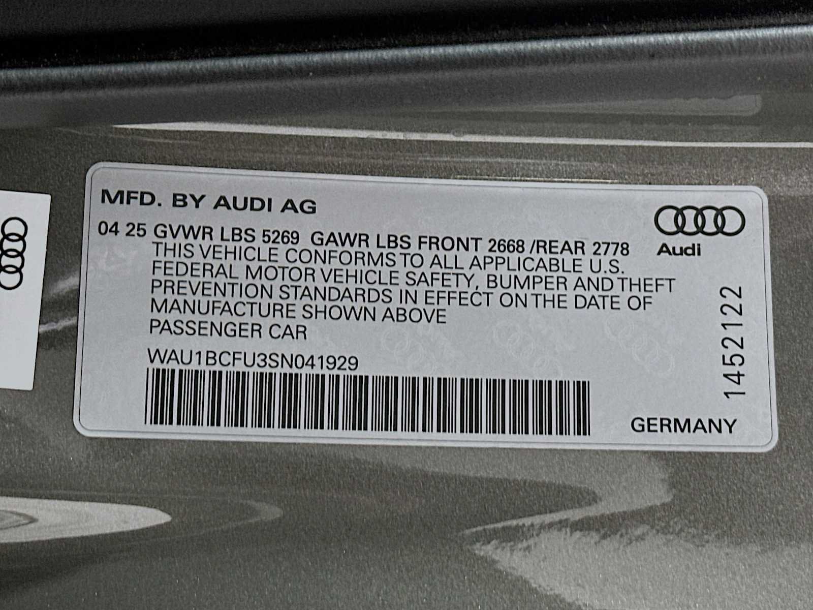 Certified 2025 Audi A5 Premium w/ Convenience Package AWD/4WD image 30