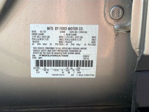 Used 2022 Ford Explorer Timberline AWD/4WD image 35